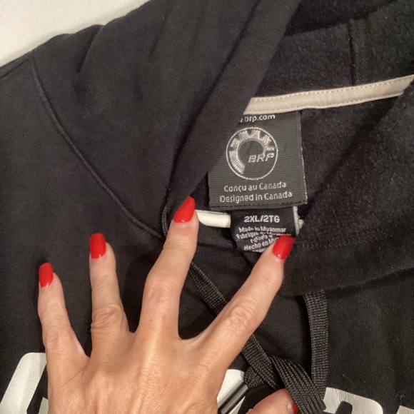 Can-Am Black Hoodie with White Logo - Picture 4 of 5